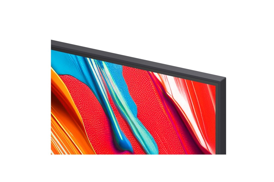 LG 75 tolline LG QNED AI 4K nuti TV QNED7E 2025, ülanurgas on LG QNED Al logo. LG QNED TV teler maalib värvikirevaid tekstuure., 75QNED7EA6B, thumbnail 8