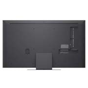 LG 55-tolline LG Mini RGB evo AI MRGB87 4K nuti TV 2026, LG Mini RGB evo AI MRGB85, kujutatud ees- ja külgvaates, toob esile 55-tollise ekraani laiusega 1677 millimeetrit (mm), ekraani kõrgusega 966 millimeetrit (mm), kõrgusega alusega 1032 millimeetrit (mm, 55MRGB87B3B, thumbnail 4