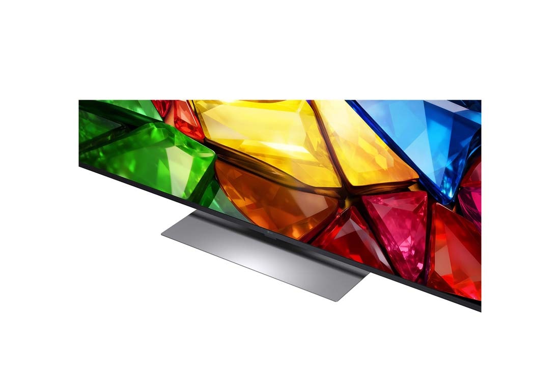 LG 55-tolline LG Mini RGB evo AI MRGB88 4K nuti TV 2026, LG Mini RGB evo AI MRGB85 on paigaldatud seinale avarasse kaasaegsesse elutuppa, kuvades elavat abstraktset kunstiteost keerduvate mitmevärviliste elementidega., 55MRGB88B3B, thumbnail 13