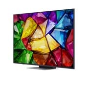 LG 65-tolline LG Mini RGB evo AI MRGB88 4K nuti TV 2026, RGB Primary Color Pro, mida kasutatakse LG Mini RGB evo AI MRGB85-s, kuvab jagatud pildi, kus vasakul on tavapärane LED-värv ja paremal heledamad ning küllastunumad hooned, rõhutades 100% DCI-P3 ja 10, 65MRGB88B3B, thumbnail 6