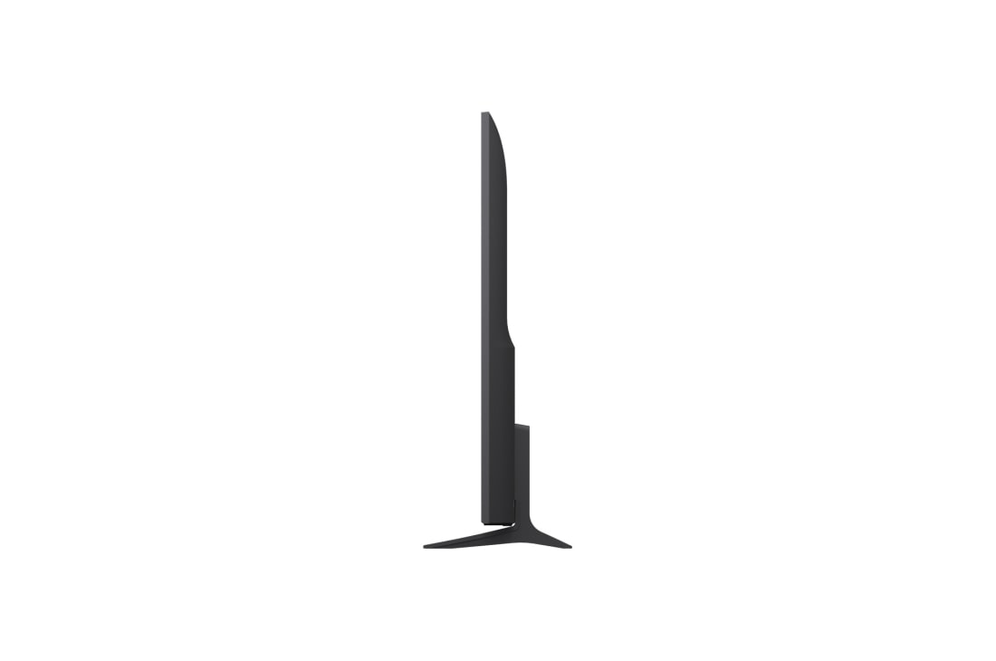 LG 65-tolline LG QNED evo AI Mini-LED QNED83 4K nuti TV 2026, LG QNED evo AI QNED82 Mini LED on kujutatud ees- ja külgvaates, toob esile 65-tollise ekraani laiusega 1455 millimeetrit (mm), ekraani kõrgusega 841 millimeetrit (mm), kõrgusega alusega 904 millimeetr, 65QNED83B3A, thumbnail 2