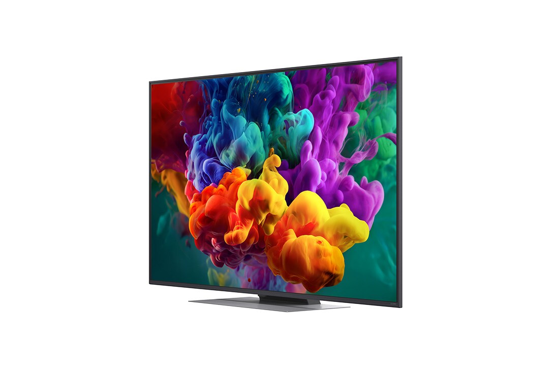 LG 55-tolline LG QNED evo AI Mini-LED QNED86 4K nuti TV 2026, LG QNED evo AI QNED85 Mini LED toob Mini LED koos Precision Dimming Pro-ga esile poolitatud virmaliste valguses liustikumäestiku stseeni kaudu, võrreldes tavalist LED-i sügavamate mustade ja viimistle, 55QNED86B3B, thumbnail 6