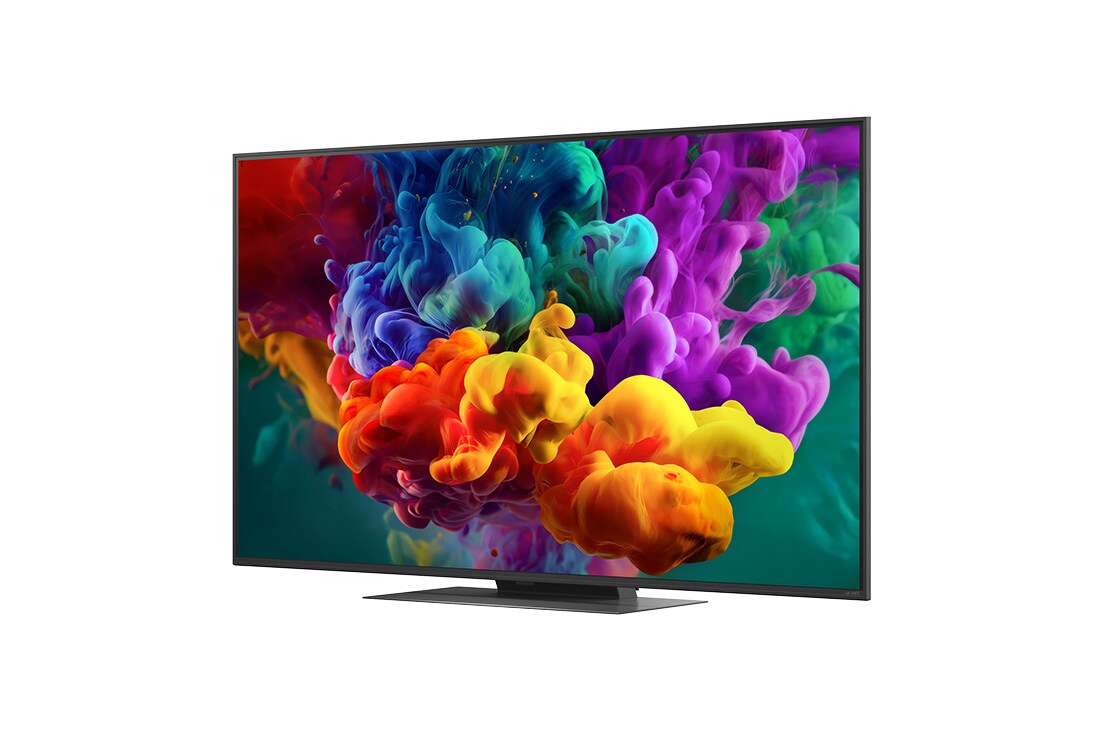 LG 55-tolline LG QNED evo AI Mini-LED QNED87 4K nuti TV 2026, LG QNED evo AI QNED85 Mini LED alpha 8 AI Processor 4K Gen3 helendab sinises valguses trükkplaadil, rõhutades tehisintellekti töötlemisvõimsust koos NPU x5.0 kiirema närvitöötluse, GPU 10% võimsama gr, 55QNED87B3A, thumbnail 7