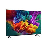 LG 65-tolline LG QNED evo AI Mini-LED QNED85 4K nuti TV 2026, LG QNED evo AI QNED85 Mini LED eestvaade, mis ilmus 2026. aastal, kuvab ekraanil erksaid, voolavaid tiheda värvipilve purseid, tuues esile Dynamic QNED Color Pro, Mini LED, alpha 8 AI Processor 4K Gen, 65QNED85B3B, thumbnail 2
