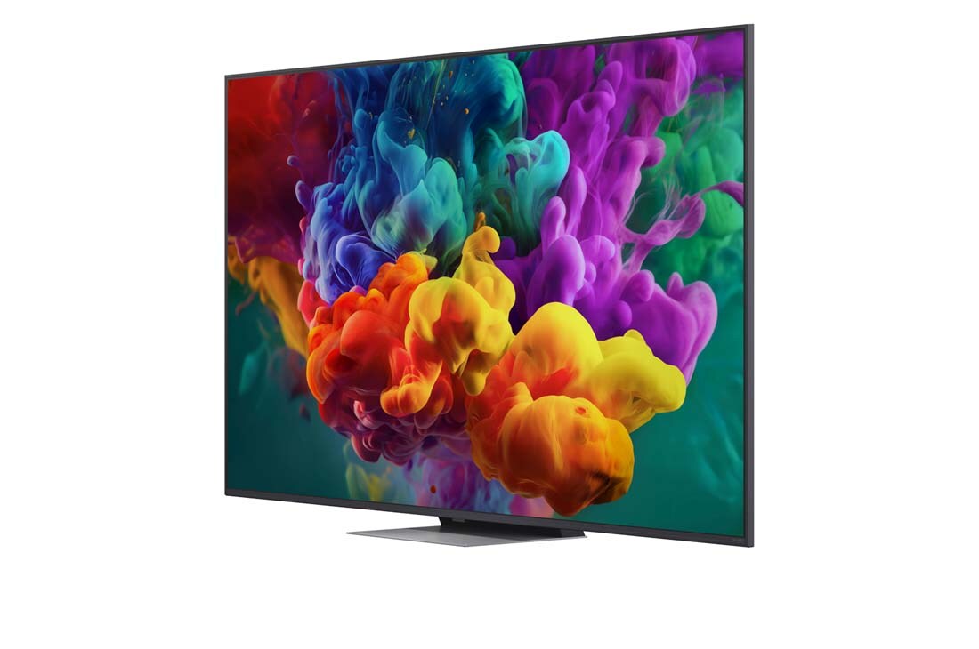 LG 65-tolline LG QNED evo AI Mini-LED QNED86 4K nuti TV 2026, LG QNED evo AI QNED85 Mini LED toob Mini LED koos Precision Dimming Pro-ga esile poolitatud virmaliste valguses liustikumäestiku stseeni kaudu, võrreldes tavalist LED-i sügavamate mustade ja viimistle, 65QNED86B3B, thumbnail 6