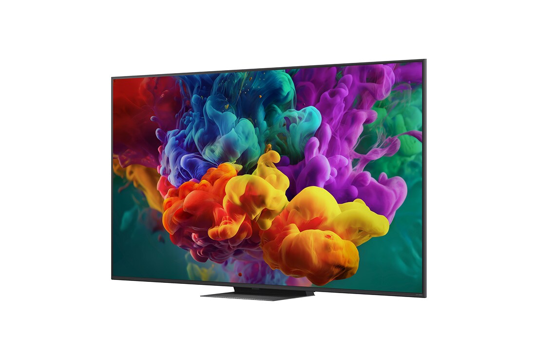 LG 65-tolline LG QNED evo AI Mini-LED QNED87 4K nuti TV 2026, LG QNED evo AI QNED85 Mini LED alpha 8 AI Processor 4K Gen3 helendab sinises valguses trükkplaadil, rõhutades tehisintellekti töötlemisvõimsust koos NPU x5.0 kiirema närvitöötluse, GPU 10% võimsama gr, 65QNED87B3A, thumbnail 7