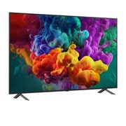 LG 75-tolline LG QNED evo AI Mini-LED QNED85 4K nuti TV 2026, LG QNED evo AI QNED85 Mini LED eestvaade, mis ilmus 2026. aastal, kuvab ekraanil erksaid, voolavaid tiheda värvipilve purseid, tuues esile Dynamic QNED Color Pro, Mini LED, alpha 8 AI Processor 4K Gen, 75QNED85B3B, thumbnail 2