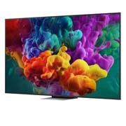 LG 86-tolline LG QNED evo AI Mini-LED QNED86 4K nuti TV 2026, LG QNED evo AI QNED85 Mini LED alpha 8 AI Processor 4K Gen3 helendab sinises valguses trükkplaadil, rõhutades tehisintellekti töötlemisvõimsust koos NPU x5.0 kiirema närvitöötluse, GPU 10% võimsama gr, 86QNED86B3B, thumbnail 7