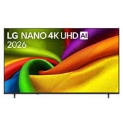 LG 85-tolline LG NANO 4K UHD AI NU85 nuti TV 2026, Front view, 85NU850B3LA, thumbnail 1