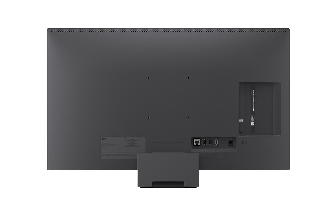 LG 27-tolline LG FHD AI LB70 4K nutiteler 2026, LG SMART TV AI LB70 FHD teleril on eest- ja külgvaates 27-tolline ekraan laiusega 612 mm, kõrgusega 361 mm, kõrgusega koos alusega 406 mm, profiili sügavusega 41 mm ja aluse mõõtmetega 154 x 161 mm., 27LB70003LA, thumbnail 3