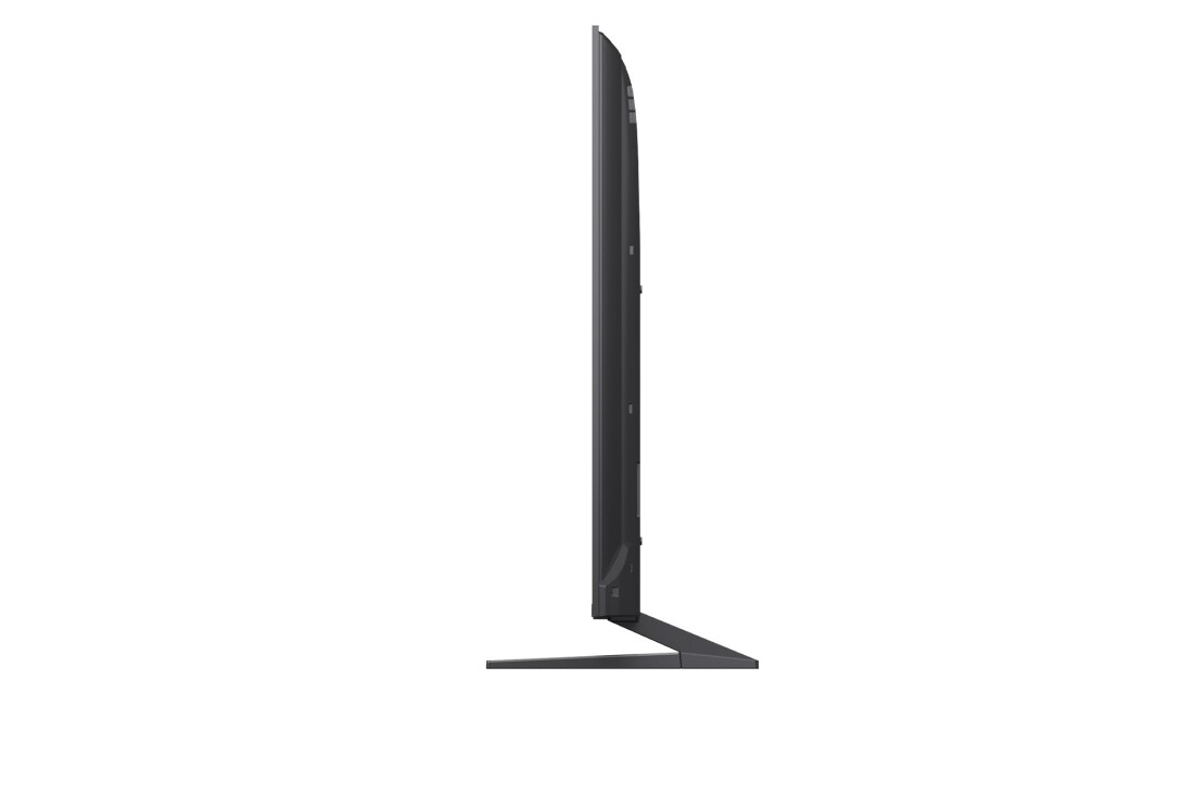 LG 55-tolline LG QNED AI Mini-LED QNED93 4K nuti TV 2026, LG QNED evo AI Mini LED QNED90 esi- ja külgvaates esiletõstetud 55-tolline ekraan on 1226 mm lai, 709 mm kõrge, 776 mm kõrge koos alusega, 57,9 mm sügavune profiiliga ja aluse mõõtmetega 324 x 317 mm., 55QNED93B6A, thumbnail 2