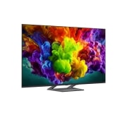 LG 55-tolline LG QNED AI Mini-LED QNED93 4K nuti TV 2026, LG QNED evo AI Mini LED QNED90 toob Mini LED koos Precision Dimming Proga esile poolitatud virmaliste valguses liustikumäestiku stseeni kaudu, võrreldes tavalist LED-i sügavamate mustade ja viimistlet, 55QNED93B6A, thumbnail 4