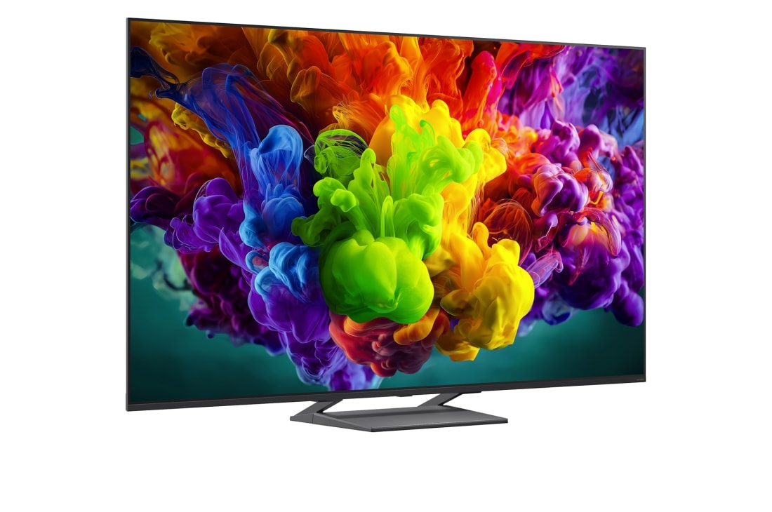 LG 65-tolline LG QNED AI Mini-LED QNED93 4K nuti TV 2026, LG QNED evo AI Mini LED QNED90 toob Mini LED koos Precision Dimming Proga esile poolitatud virmaliste valguses liustikumäestiku stseeni kaudu, võrreldes tavalist LED-i sügavamate mustade ja viimistlet, 65QNED93B6A, thumbnail 4