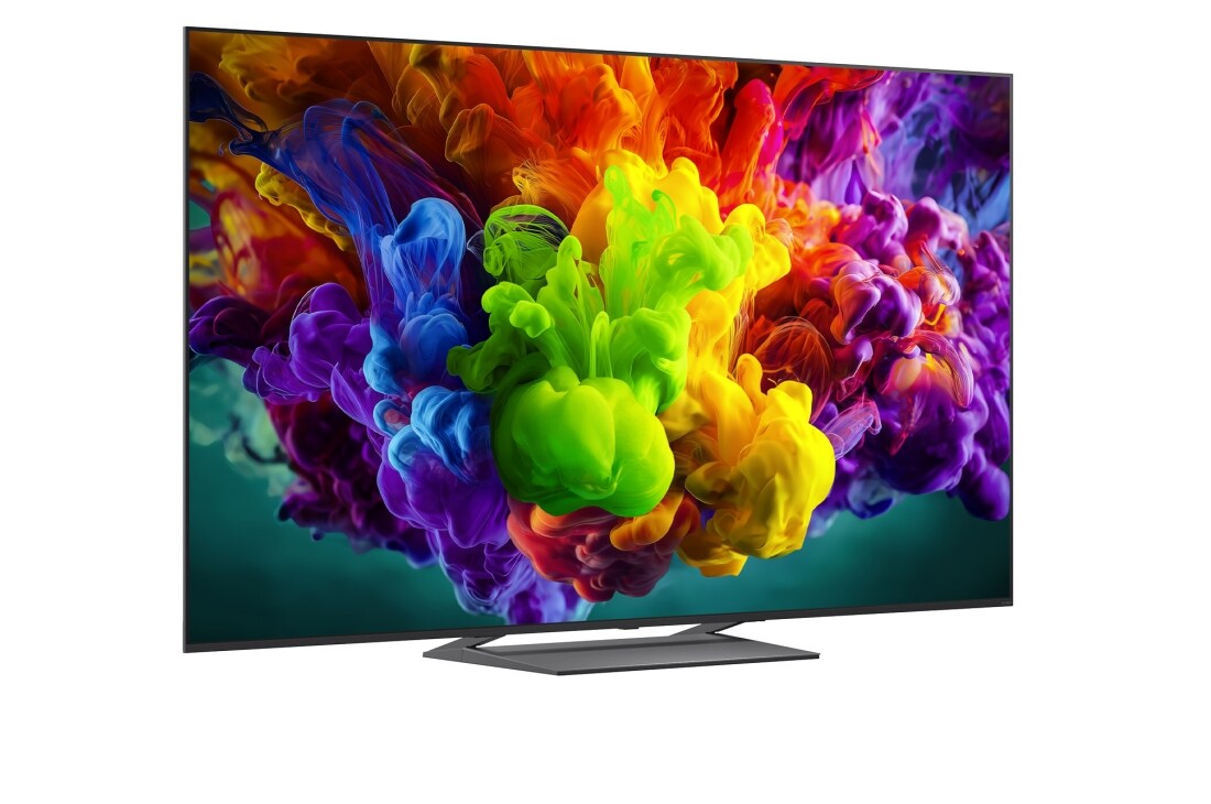 LG 85-tolline LG QNED evo AI Mini LED QNED90 4K Smart TV 2026, LG QNED evo AI Mini LED QNED90 toob Mini LED koos Precision Dimming Proga esile poolitatud virmaliste valguses liustikumäestiku stseeni kaudu, võrreldes tavalist LED-i sügavamate mustade ja viimistlet, 85QNED93B6A, thumbnail 4