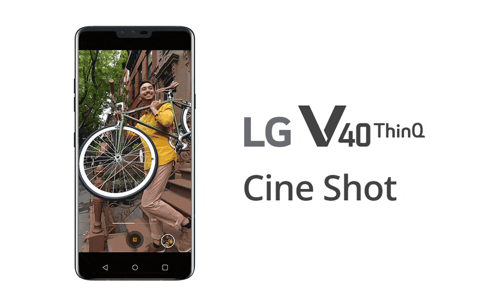 The LG V40ThinQ boasts cine shot mode, so you can create video and photo mash-ups | More at LG MAGAZINE