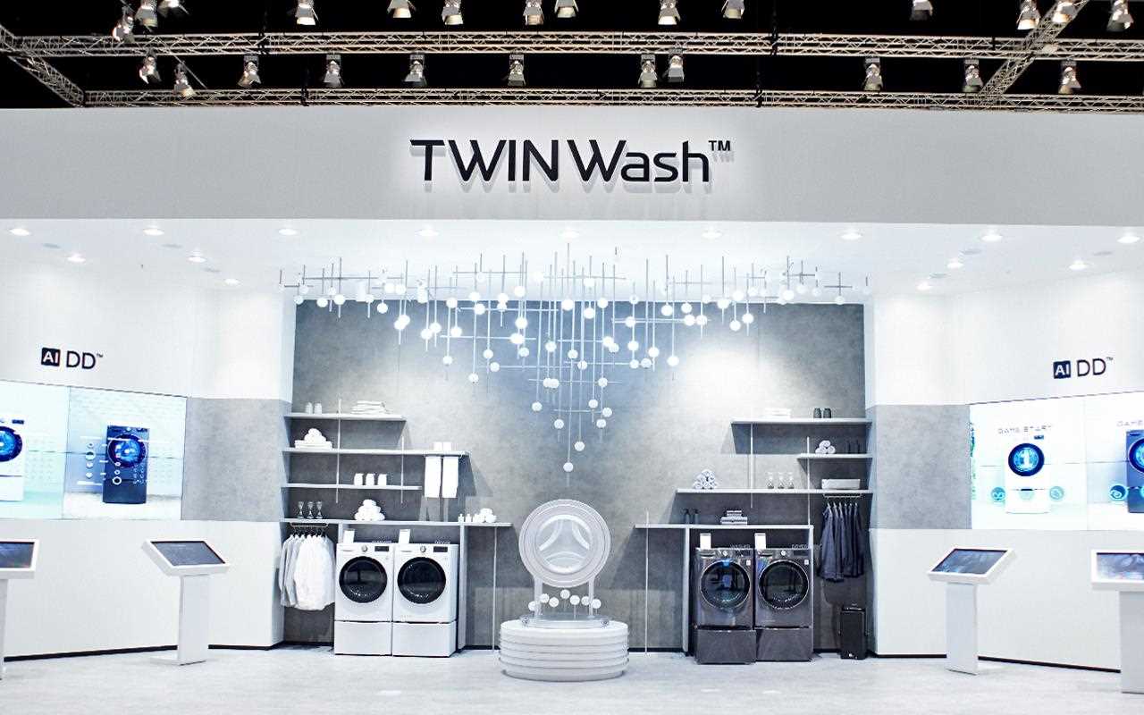 The LG AI Washer and Dryer were on show in the TWINWash section of IFA 2019 | More at LG MAGAZINE