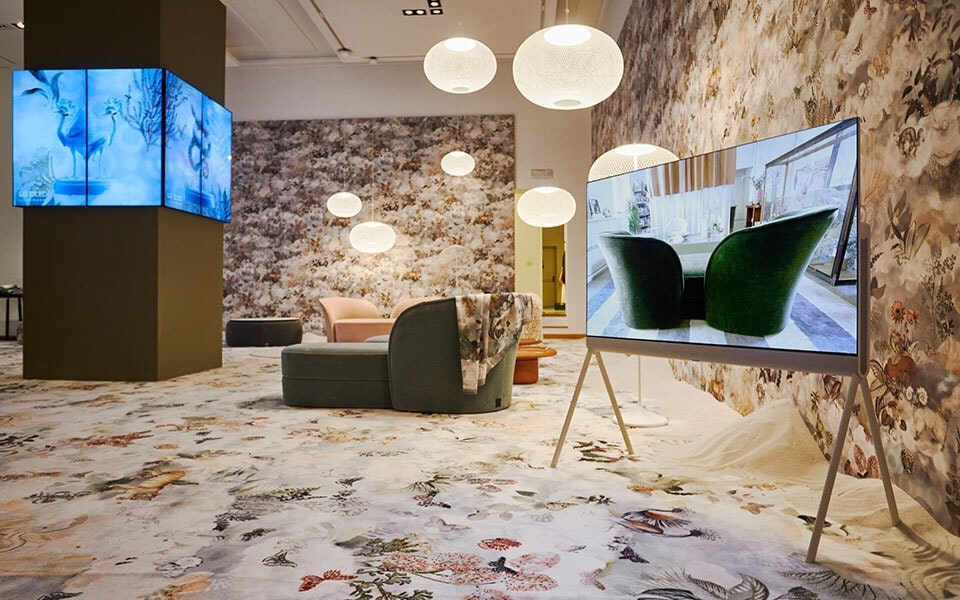 LG OLED Pose at Milan Design Week 2022.