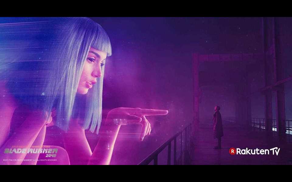 An image from the movie 'Blade runner' of Rakuten TV, which can enjoy with LG Dolby Vision and Dolby Atmos compatible Tvs.