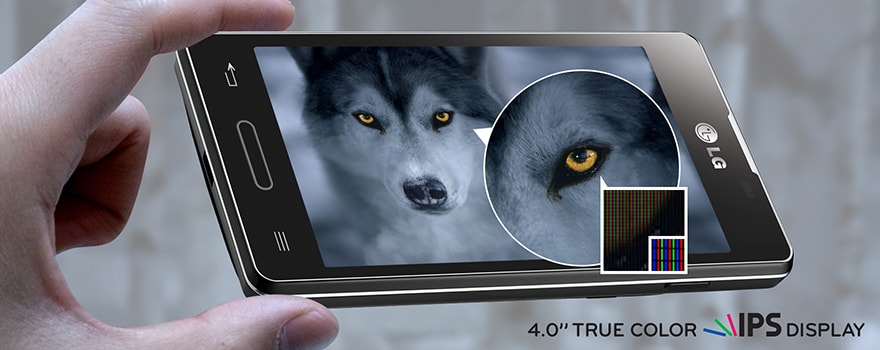 4,0-tolline tõetruu IPS-ekraan