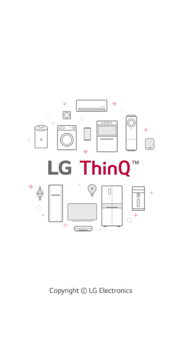 شاشة تطبيق الهاتف المحمول LG ThinQ.