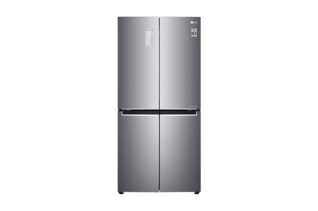 LG 4 Door Refrigerator, Inverter Linear Compressor, 530 Liter, 19 Cubic Feet, GC-B22FTLPL