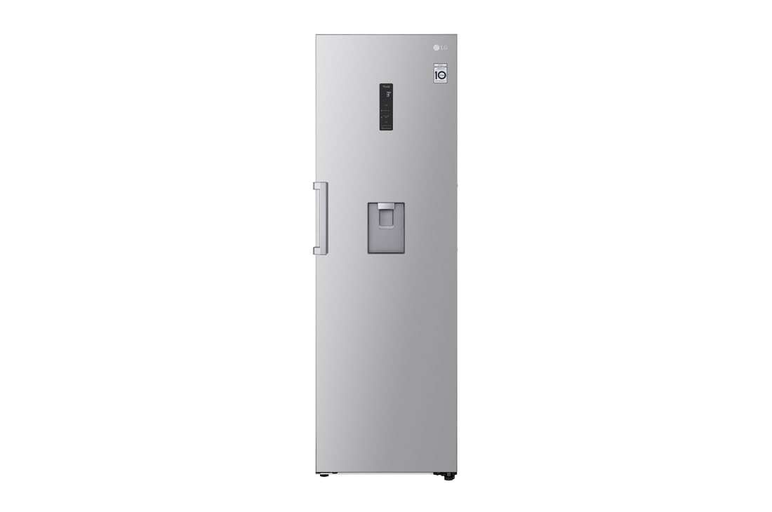 LG Twins Refrigerator, 384 L, Cubic Feet 14, Smart Inverter Compressor, Easy open handle, Tempered Glass, Silver, GC-F411ELDM