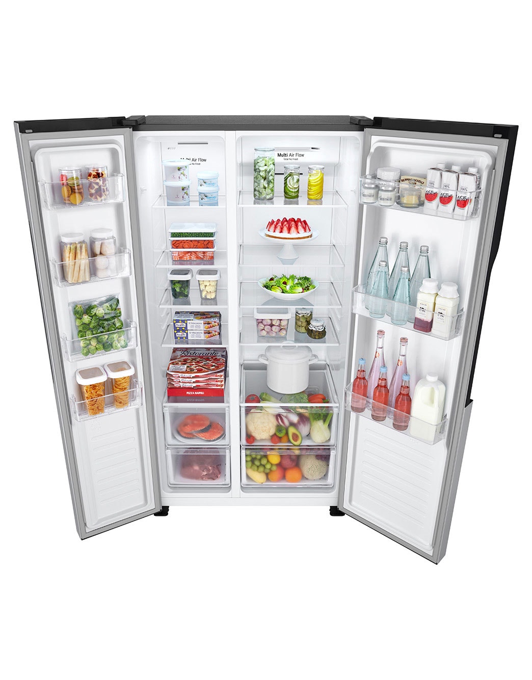 LG Side by side Fridge 519 Liter GCFB507PQAM LG Egypt