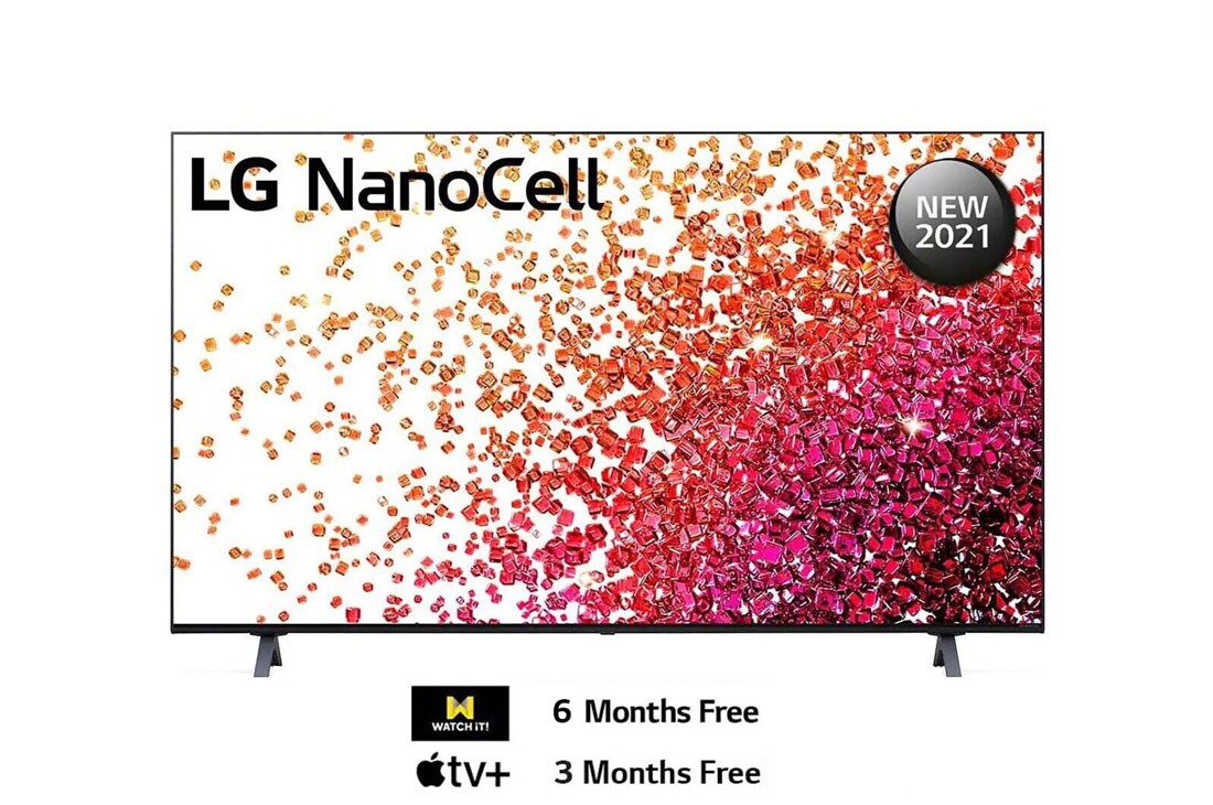 LG NanoCell TV 65 inch NANO75 Series, 4K Active HDR, WebOS Smart ThinQ AI, A front view of the LG NanoCell TV, 65NANO75VPA, thumbnail 16