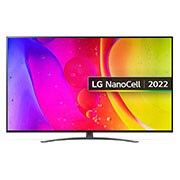 LG NanoCell TV 65 Inch NANO84 Series, Cinema Screen Design 4K Active HDR WebOS Smart AI ThinQ Local Dimming , A front view of the LG NanoCell TV, 65NANO846QA, thumbnail 1