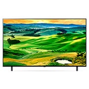 LG Real 4K Quantum Dot NanoCell Colour Technology LED TV 55 Inch QNED80 Series, Cinema Screen Design 4K Cinema HDR WebOS Smart AI ThinQ Local Dimming , front view with infill image, 55QNED806QA, thumbnail 2