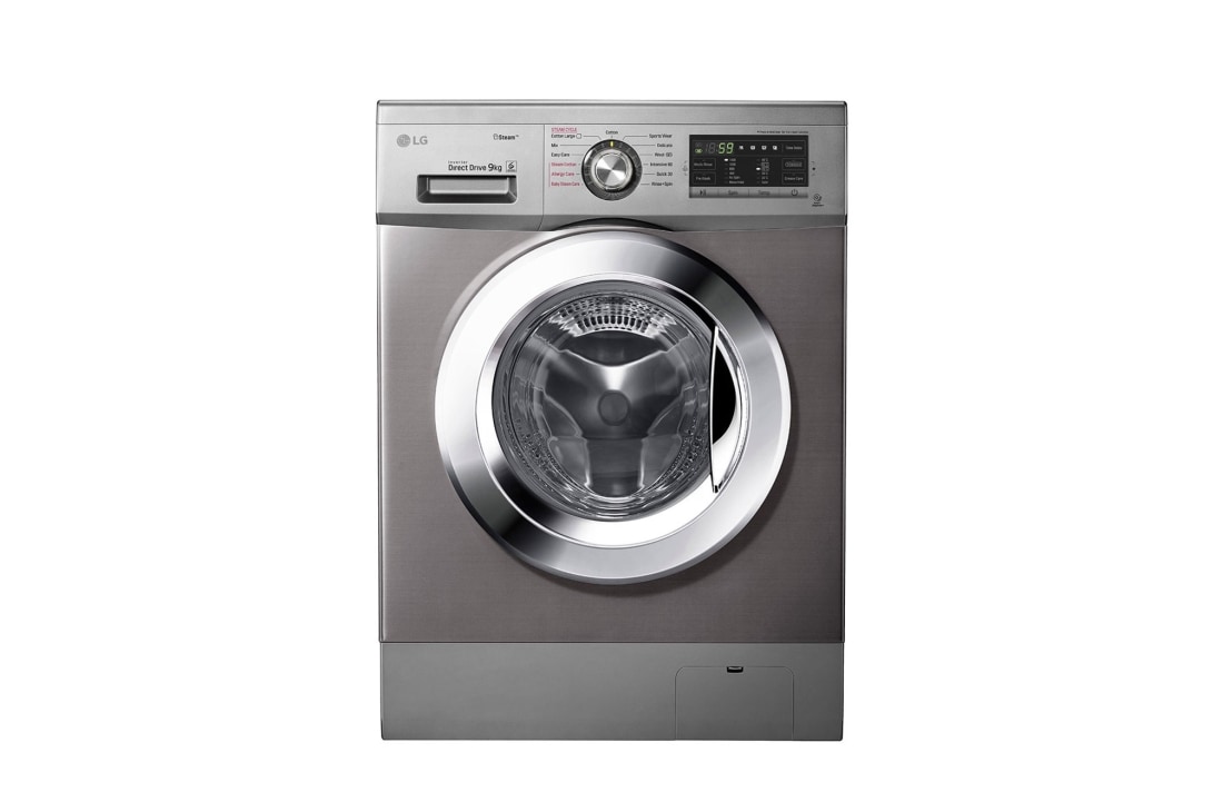LG 9KG Steam Washing Machine & 5KG Dryer, Chrome Knob, FH4G6VDGG6