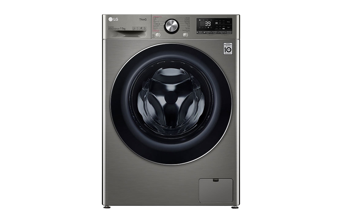 LG 11 Kg Vivace Washing Machine, with AI DD technology, front view, F4Y9EWG2PV
