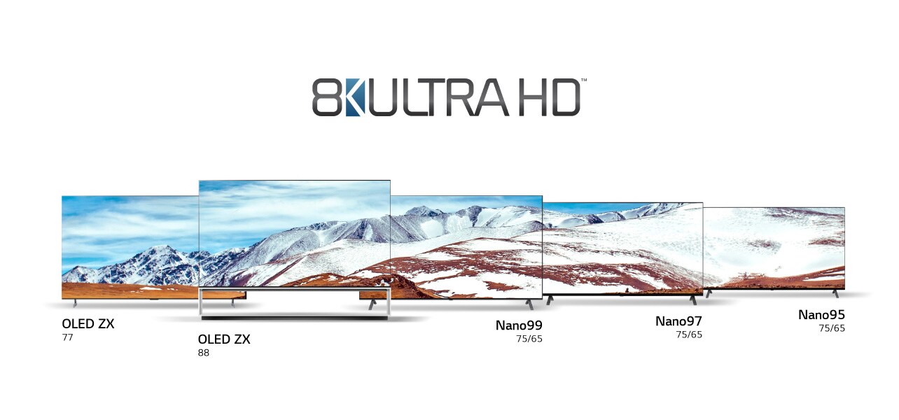 LG 8K Ultra HD TV product lineup