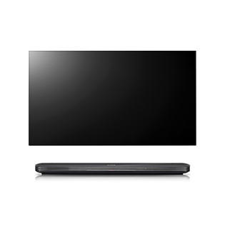Black LG ThinQ AI TV.