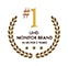 Imagen de uso de pantalla ultrafina con el logotipo de LG Ultrafine y el logotipo de premio (número 1 de EE. UU., IF, CES, Reddot)
