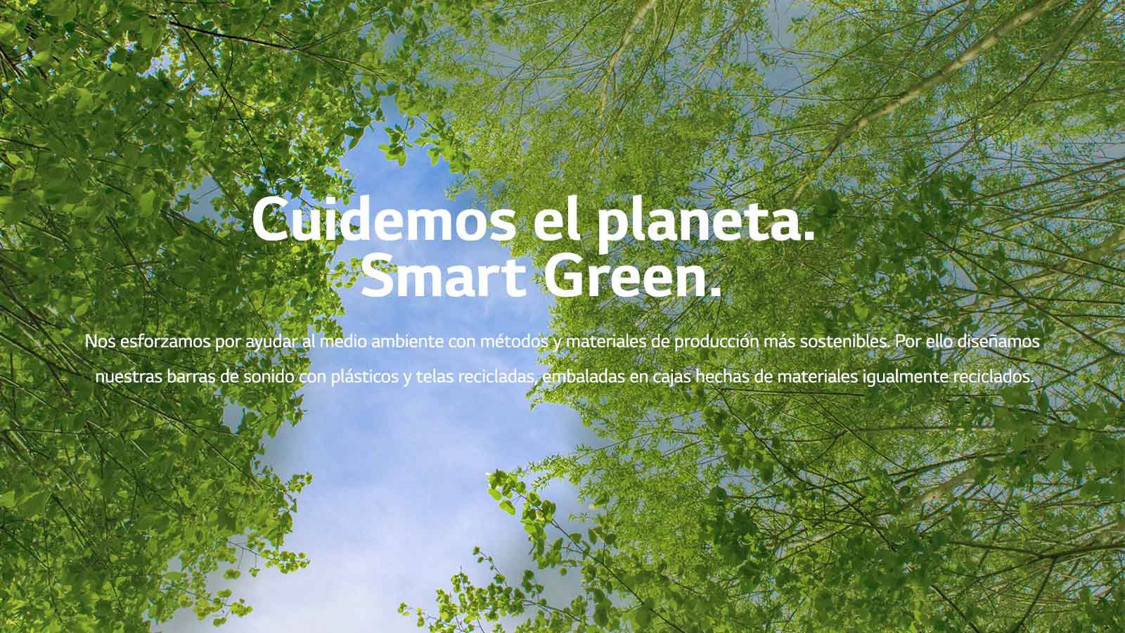 Una imagen verde llena de ricos árboles frondosos y un cielo se muestra en el medio