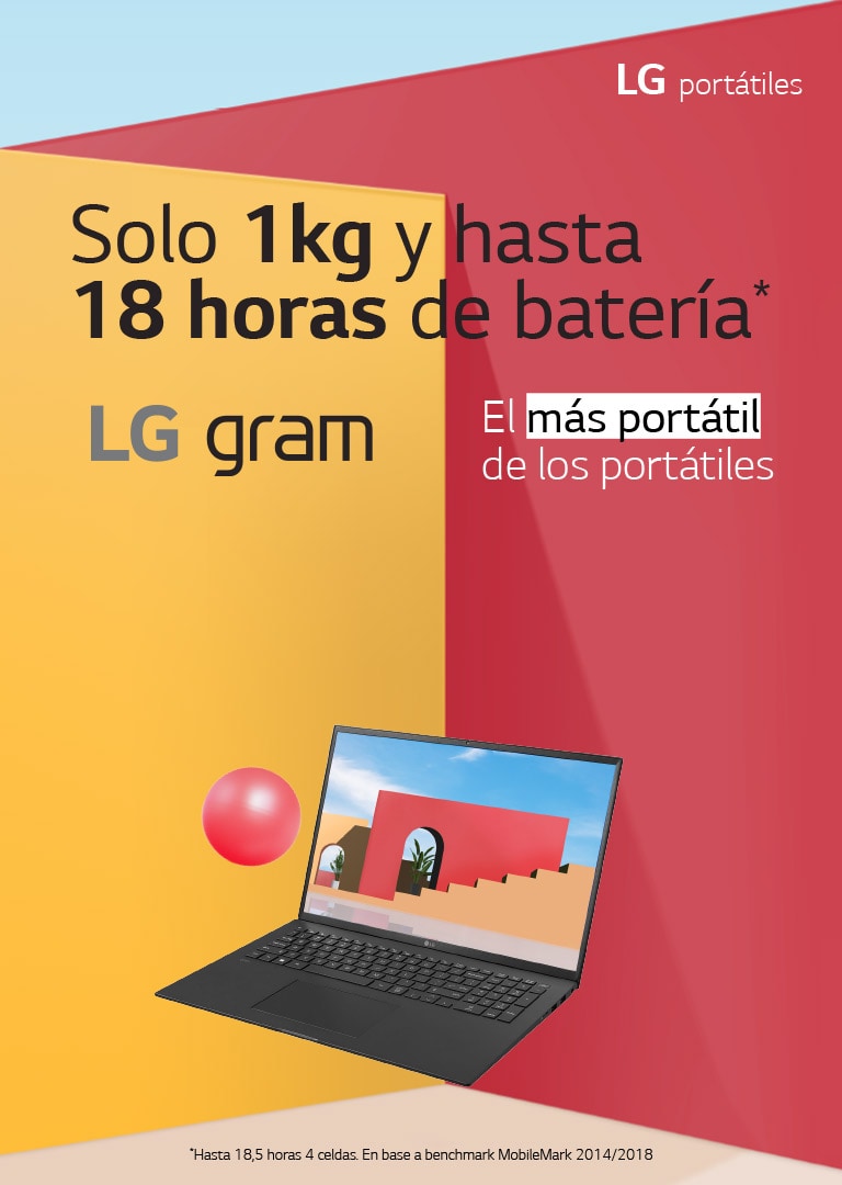 portatiles-para-creadores LG GRAM Solo 1 Kg