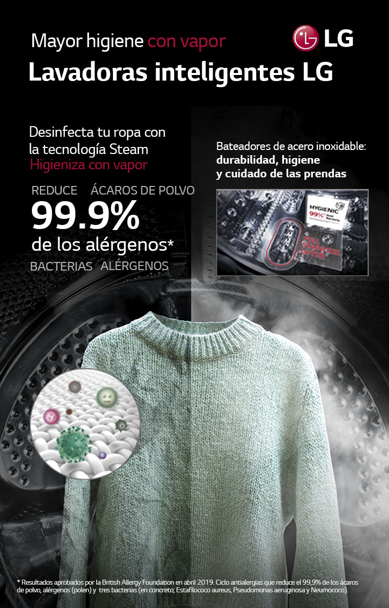 Decir Marcha mala Escupir Lavadora inteligente LG: máximo rendimiento en tu lavado | LG España