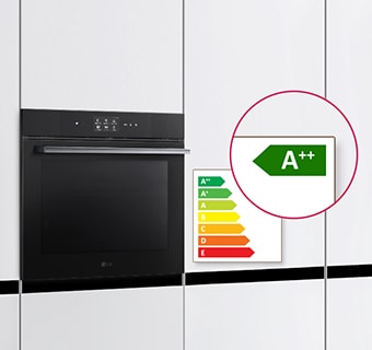 Imagen que muestra la calificación energética A++ del horno.