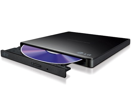 LG Grabadora Ultra Slim de DVD portátil en color negro, con conexión USB 2.0 y compatible con sistemas operativos de Windows y Apple, GP57EB40, thumbnail 2