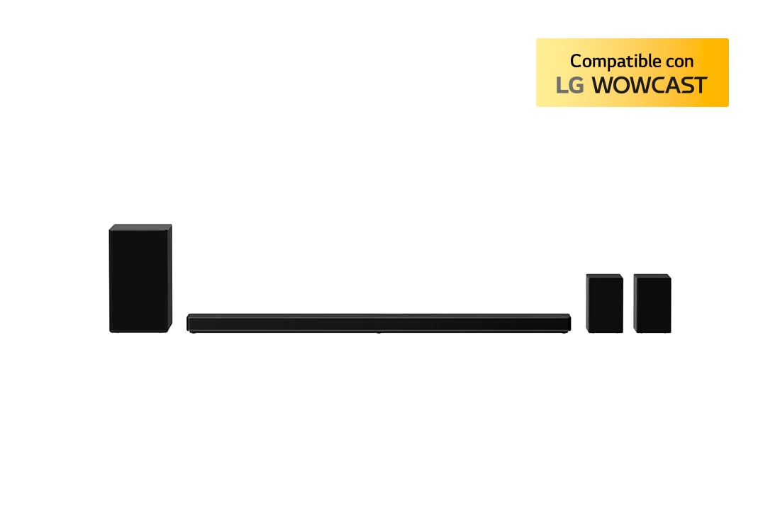 LG Barra de sonido Inteligente LG SP11RA de 770W potencia 7.1.4 con calidad de sonido Hi-Res Audio, Dolby Atmos y DTS:X. Compatible con AirPlay 2, Spotify, Alexa, Asistente Chromecast.