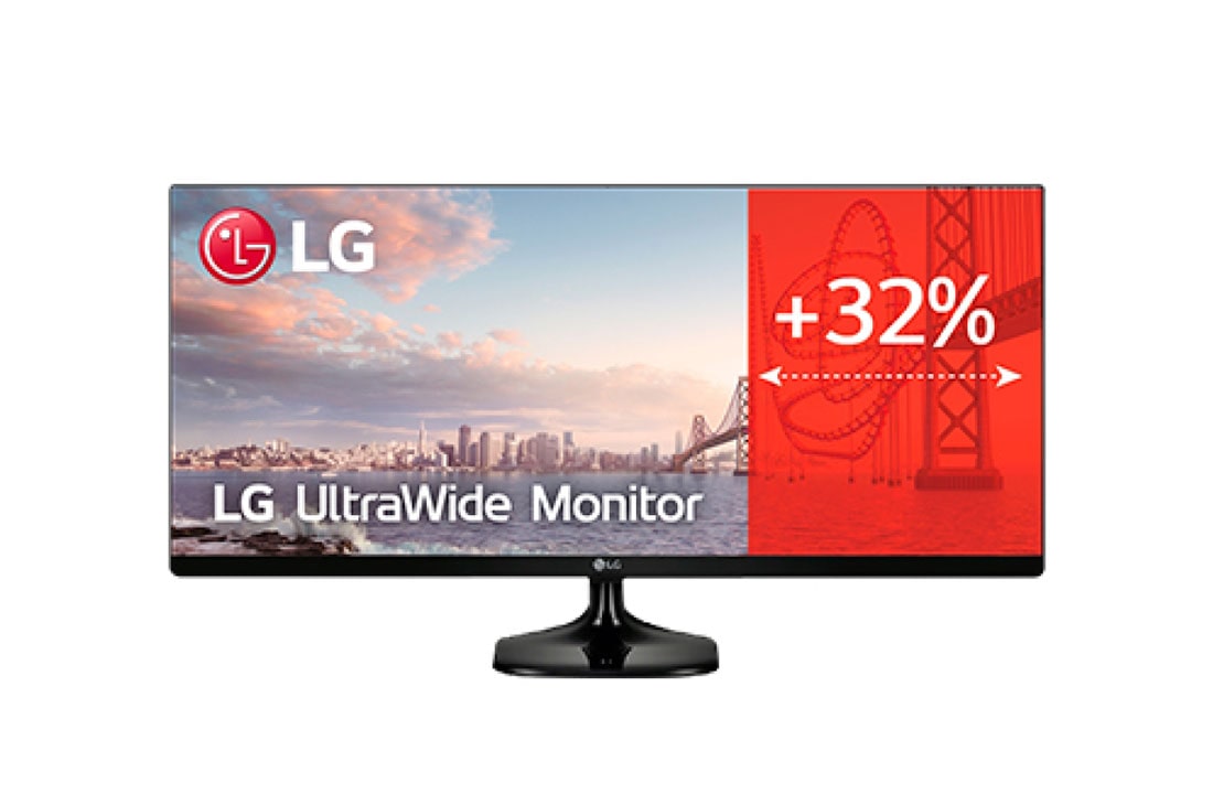 LG 25UM58-P - Monitor Ultrapanoramico 21:9 LG UltraWide (Panel IPS: 2560x1080, 250cd/m², 1000:1, sRGB >99%); diag. 63,5cm; entr.: HDMIx2; Ajust. en inlcinación., 25UM58-P, 25UM58-P