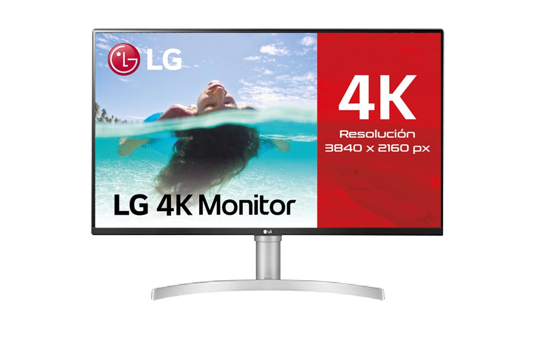 LG 32UN650-B - Monitor UHD polivalente (Panel IPS: 3840 x 2160p, 16:9, 350cd/m², 3000:1, sRGB >95%, 60Hz, 5ms); diag. 80cm; entradas: HDMI x2, DP x1; altavoces 5W ; marcos ultrafinos, 32UN650-W