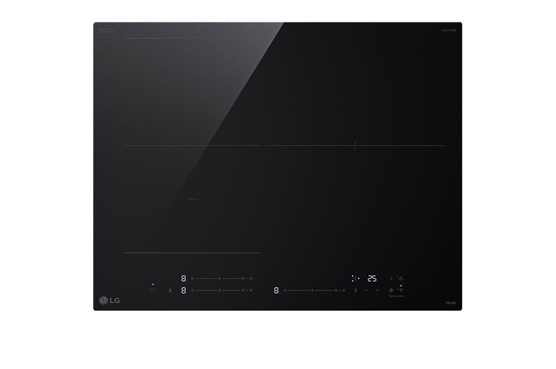 LG Placa de indución 59cm  Flex +  zona 28 cm, Top view, CBIZ2432B