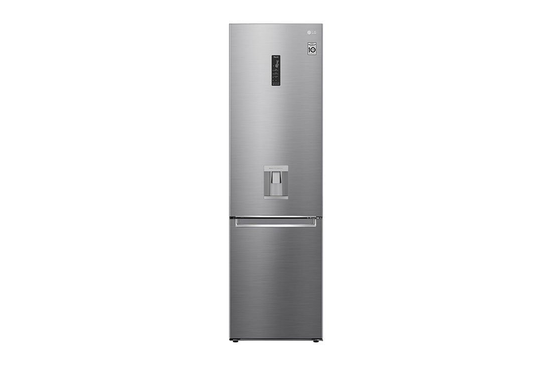 LG Frigorífico Combi 2m, Clasificación E , capacidad de 419l, Dispensador  de agua Inox antihuellas, serie 7