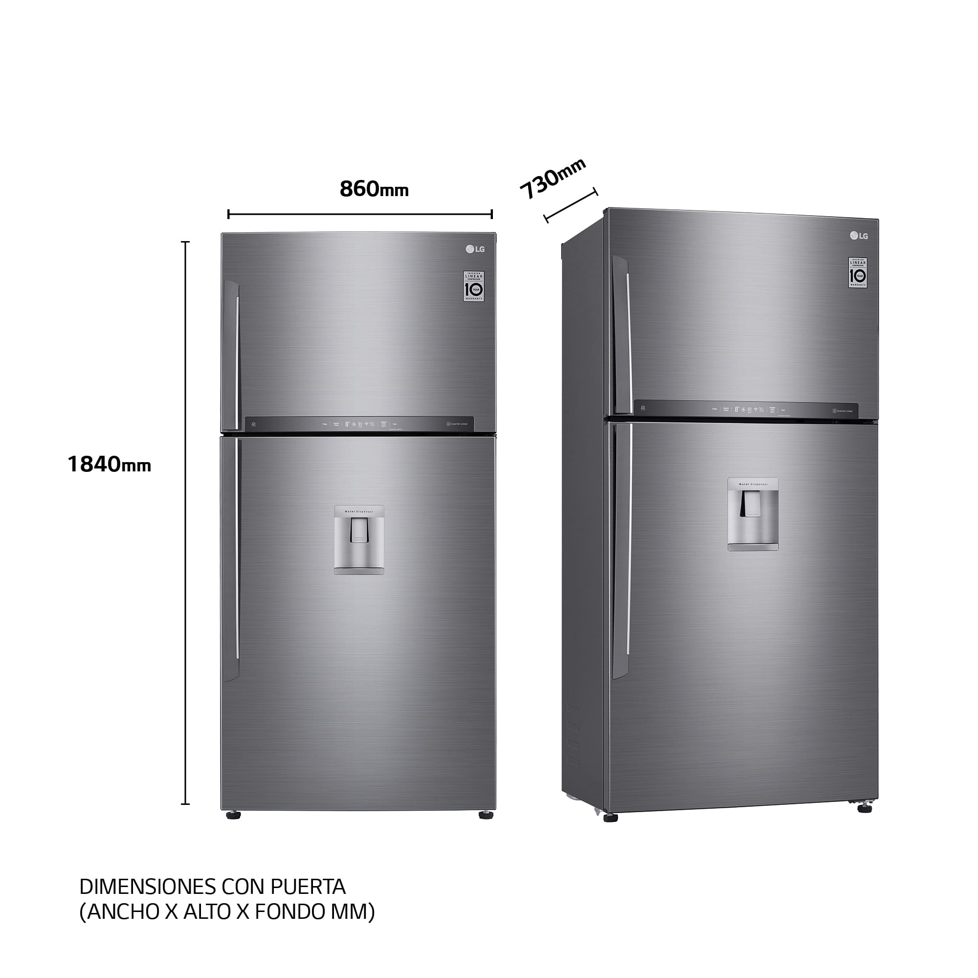 Embajada Omitir Noveno LG Frigorífico Dos Puertas, Clasificación E, Door Cooling+, Total No Frost, Inox antihuellas | LG España Embajada Omitir Noveno LG Frigorífico Dos Puertas, Clasificación E, Door Cooling+, Total No Frost, Inox antihuellas | LG España