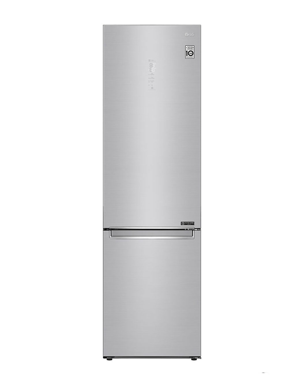 LG Frigorífico Combi 2m, Clasificación E , capacidad de 419l, Dispensador  de agua Inox antihuellas, serie 7