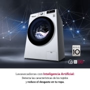 LG Lavasecadora inteligente AI Direct Drive 9/6kg, 1400rpm, Clasificación E, Blanca, Serie 500, LG F4DV5009S1W Lavasecadora Inteligencia Artificial, F4DV5009S1W, thumbnail 3