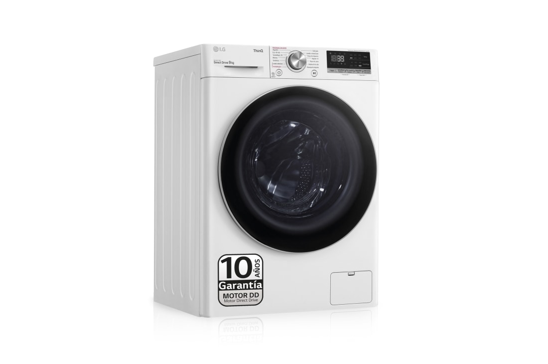 LG Lavadora AI Direct Drive 9kg, 1400rpm, Clasificación A, Blanca, Serie 700 | LG España