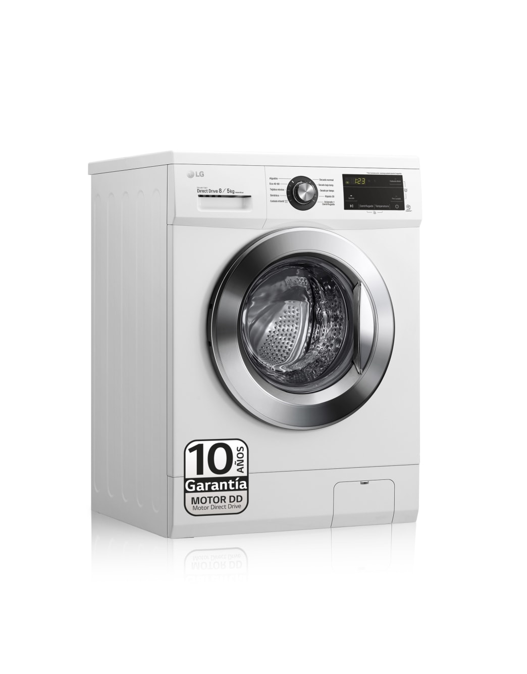 LG Lavasecadora Inverter Direct Drive 8/5kg, 1400rpm, D(lavado)/E(secado), Blanca, Serie 100 | LG España